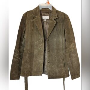 Wilsons Leather Women's Navy Green Blazer